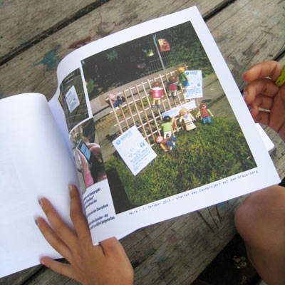 Dokumentation I . Durchblick . das kunterbunte Zaunprojekt auf dem Gr&auml;selberg 2013/2014 